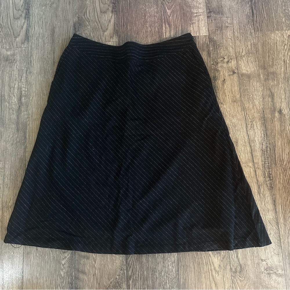 Banana Republic Wool/Acrylic A-Line Black Skirt Size 14